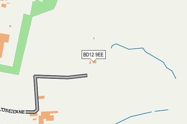 BD12 9EE map - OS OpenMap – Local (Ordnance Survey)