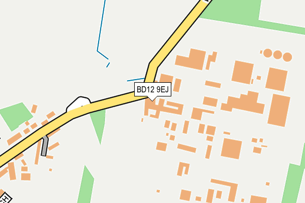 BD12 9EJ map - OS OpenMap – Local (Ordnance Survey)
