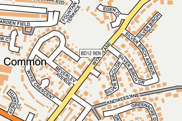 BD12 9EN map - OS OpenMap – Local (Ordnance Survey)