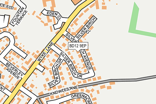 BD12 9EP map - OS OpenMap – Local (Ordnance Survey)