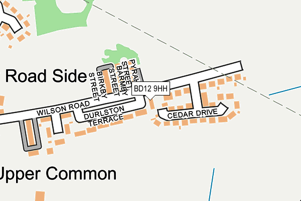 BD12 9HH map - OS OpenMap – Local (Ordnance Survey)