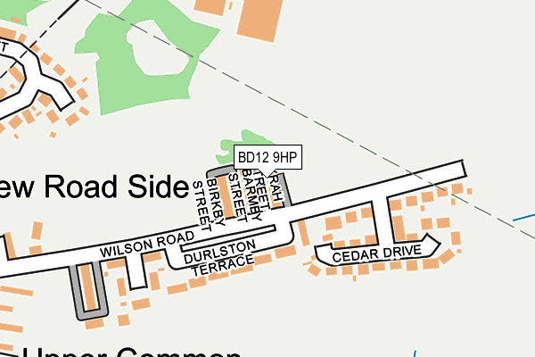 BD12 9HP map - OS OpenMap – Local (Ordnance Survey)