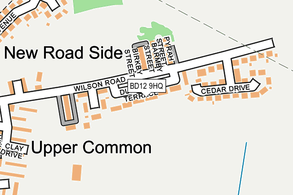 BD12 9HQ map - OS OpenMap – Local (Ordnance Survey)