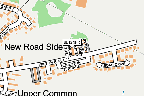 BD12 9HR map - OS OpenMap – Local (Ordnance Survey)