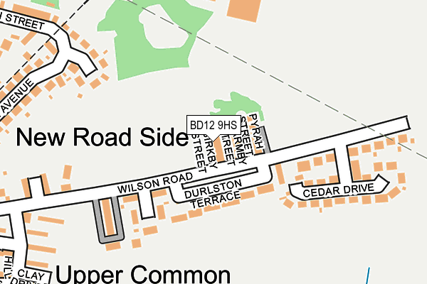 BD12 9HS map - OS OpenMap – Local (Ordnance Survey)