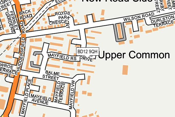 BD12 9QH map - OS OpenMap – Local (Ordnance Survey)