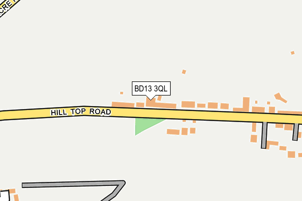 BD13 3QL map - OS OpenMap – Local (Ordnance Survey)