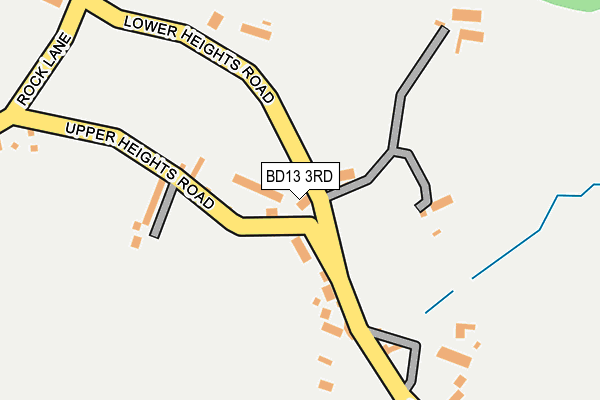 BD13 3RD map - OS OpenMap – Local (Ordnance Survey)