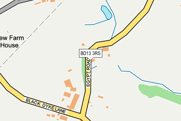 BD13 3RS map - OS OpenMap – Local (Ordnance Survey)