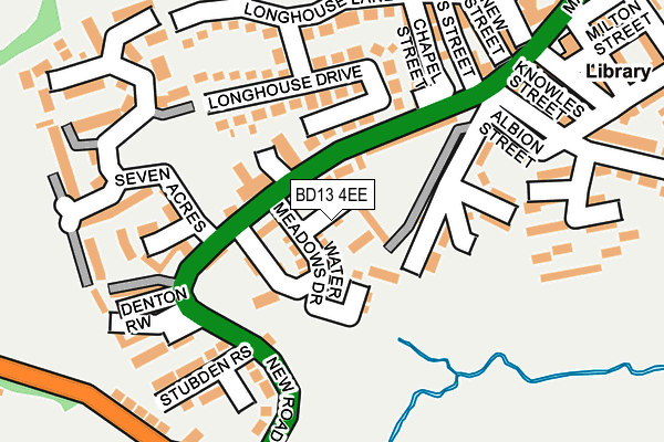 BD13 4EE map - OS OpenMap – Local (Ordnance Survey)