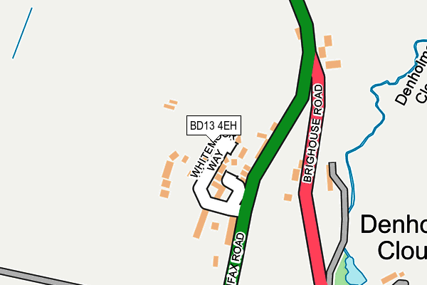 BD13 4EH map - OS OpenMap – Local (Ordnance Survey)