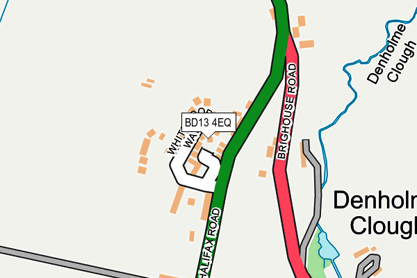 BD13 4EQ map - OS OpenMap – Local (Ordnance Survey)