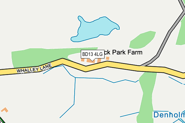 BD13 4LG map - OS OpenMap – Local (Ordnance Survey)
