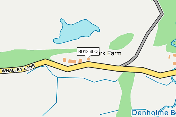 BD13 4LQ map - OS OpenMap – Local (Ordnance Survey)