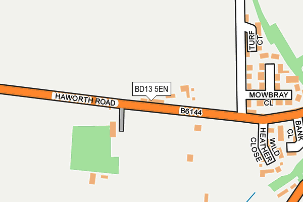 BD13 5EN map - OS OpenMap – Local (Ordnance Survey)