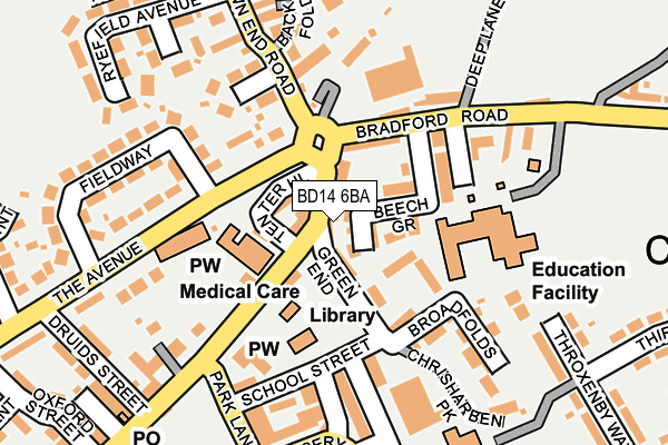 Map of WHITNEY'S PROPERTY LTD at local scale