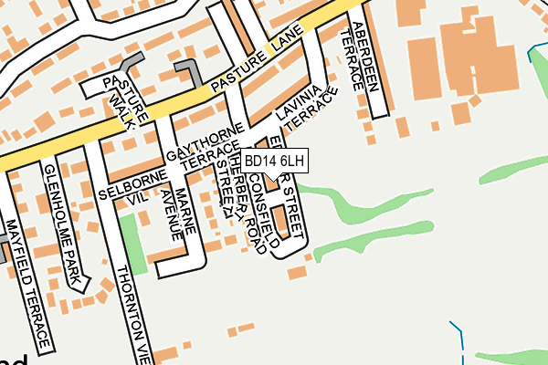 BD14 6LH map - OS OpenMap – Local (Ordnance Survey)