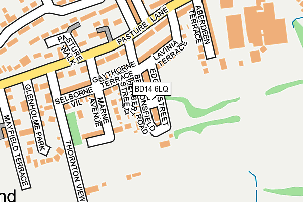 BD14 6LQ map - OS OpenMap – Local (Ordnance Survey)