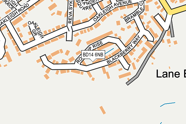 BD14 6NB map - OS OpenMap – Local (Ordnance Survey)