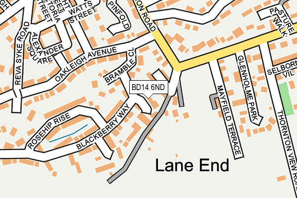 BD14 6ND map - OS OpenMap – Local (Ordnance Survey)