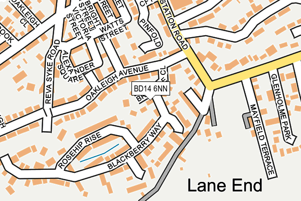 BD14 6NN map - OS OpenMap – Local (Ordnance Survey)