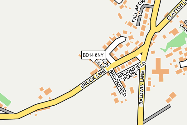 BD14 6NY map - OS OpenMap – Local (Ordnance Survey)