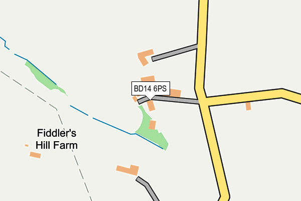 BD14 6PS map - OS OpenMap – Local (Ordnance Survey)
