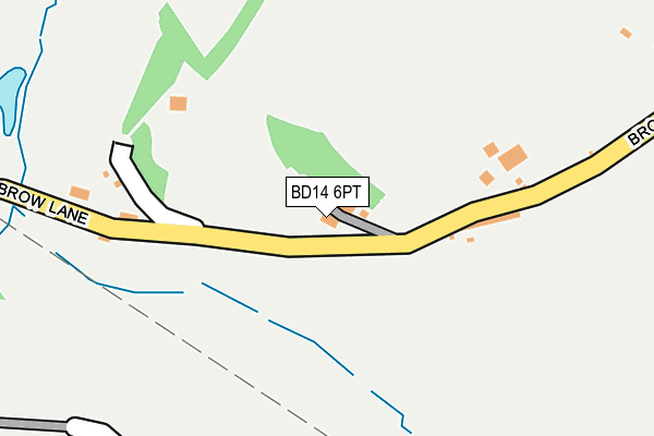 BD14 6PT map - OS OpenMap – Local (Ordnance Survey)