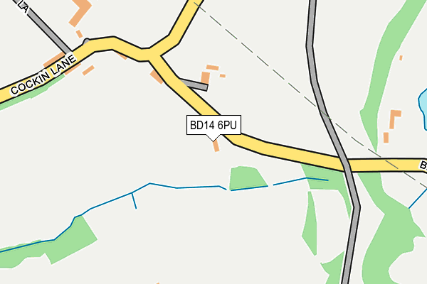 BD14 6PU map - OS OpenMap – Local (Ordnance Survey)