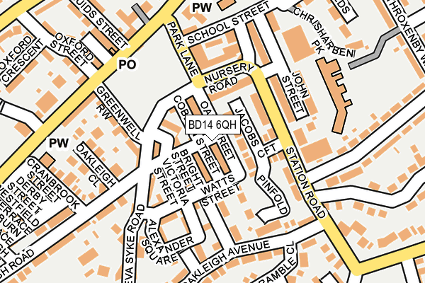BD14 6QH map - OS OpenMap – Local (Ordnance Survey)