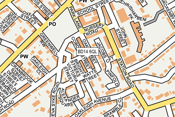 BD14 6QL map - OS OpenMap – Local (Ordnance Survey)
