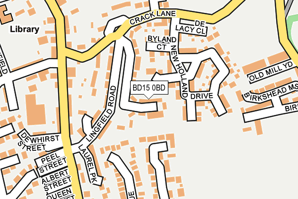 BD15 0BD map - OS OpenMap – Local (Ordnance Survey)