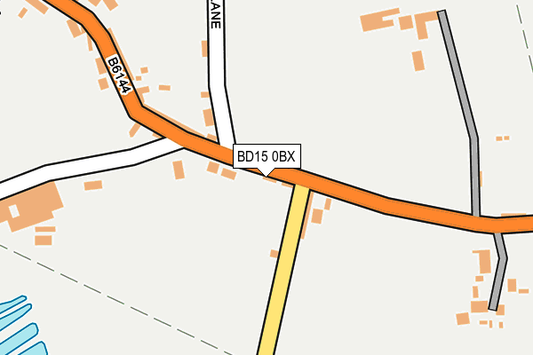 BD15 0BX map - OS OpenMap – Local (Ordnance Survey)