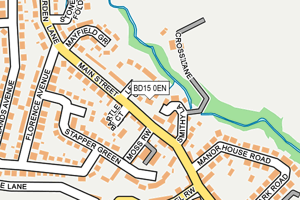 BD15 0EN map - OS OpenMap – Local (Ordnance Survey)