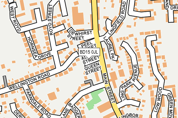 BD15 0JL map - OS OpenMap – Local (Ordnance Survey)