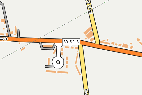 BD15 0LB map - OS OpenMap – Local (Ordnance Survey)