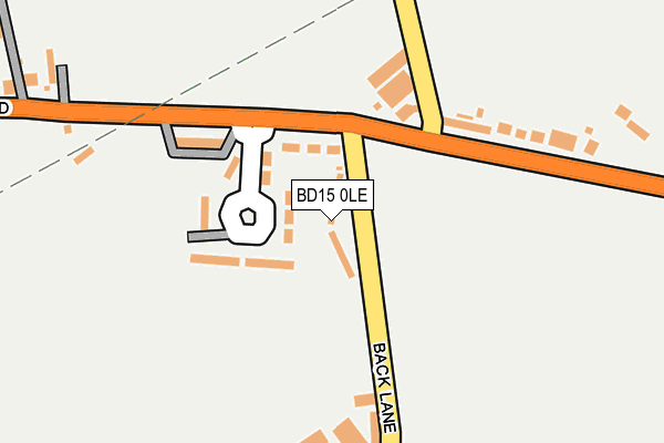 BD15 0LE map - OS OpenMap – Local (Ordnance Survey)