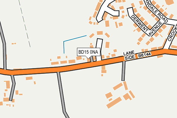 BD15 0NA map - OS OpenMap – Local (Ordnance Survey)