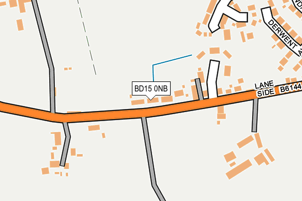 BD15 0NB map - OS OpenMap – Local (Ordnance Survey)