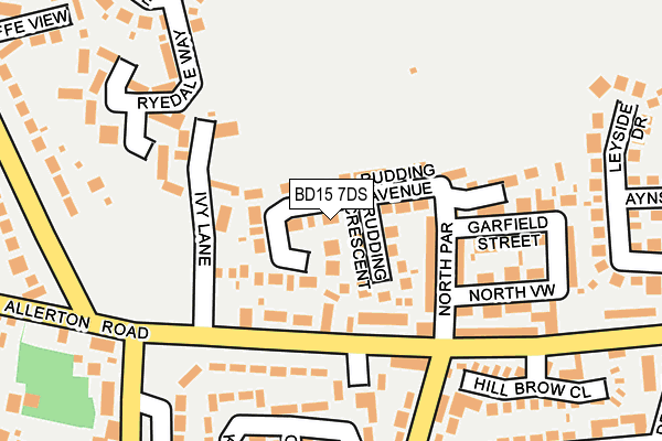 BD15 7DS map - OS OpenMap – Local (Ordnance Survey)