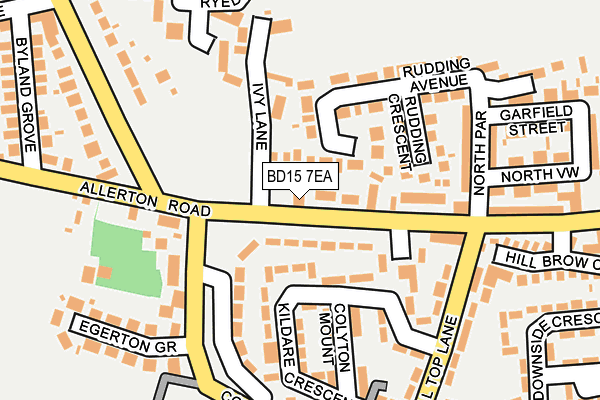 BD15 7EA map - OS OpenMap – Local (Ordnance Survey)