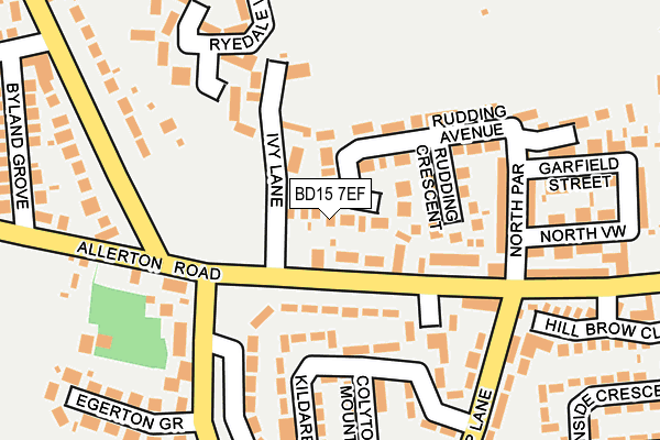 BD15 7EF map - OS OpenMap – Local (Ordnance Survey)