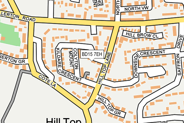 BD15 7EH map - OS OpenMap – Local (Ordnance Survey)