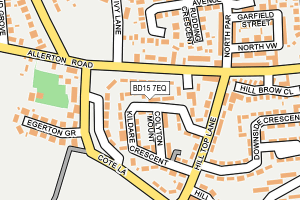 BD15 7EQ map - OS OpenMap – Local (Ordnance Survey)