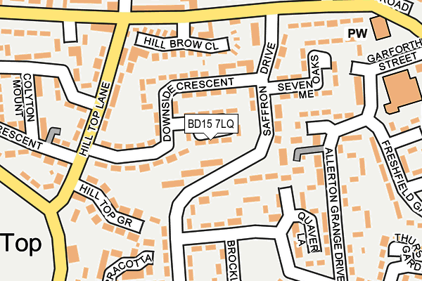 BD15 7LQ map - OS OpenMap – Local (Ordnance Survey)