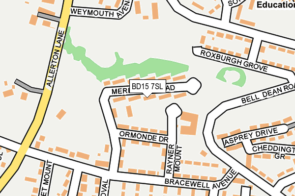 BD15 7SL map - OS OpenMap – Local (Ordnance Survey)