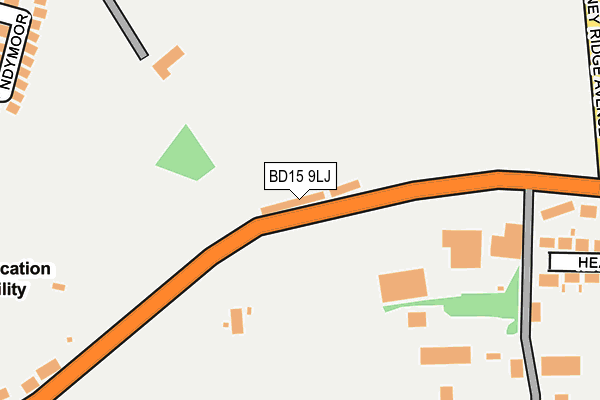 BD15 9LJ map - OS OpenMap – Local (Ordnance Survey)
