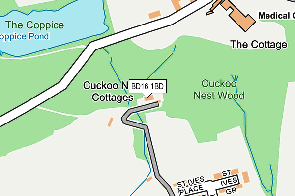 BD16 1BD map - OS OpenMap – Local (Ordnance Survey)