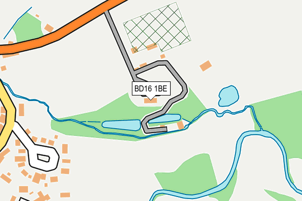 BD16 1BE map - OS OpenMap – Local (Ordnance Survey)
