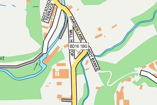 BD16 1BG map - OS OpenMap – Local (Ordnance Survey)